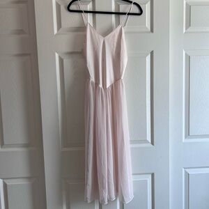 Linda Light Pink Slip Dress Sheer Ballerina